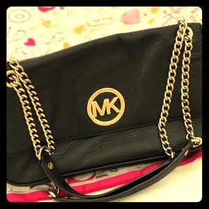 Michael Kors leather shoulder bag